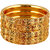 Lucky Jewellery 18K Gold Plated Designer Multi color Traditional Ethinic Bangles set For Women