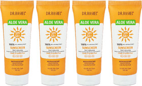 Dr.Rashel Aloevera SPF60+ Sunscreen Cream - 100ml (Pack Of 4)