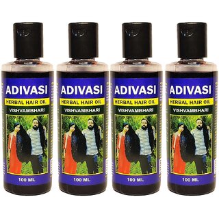                       Adivasi Herbal Hair Oil - 100ml (Pack Of 4)                                              