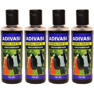 Adivasi Herbal Hair Oil - 100ml (Pack Of 4) Adivasi Herbal Hair Oil - 100ml (Pack Of 4)
