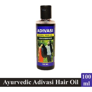                       Adivasi Herbal Vishvambhari Hair Oil - Pack Of 1 (100ml)                                              