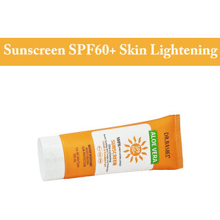                       Dr.Rashel Sunscreen Skin Lightening Aloevera SPF60+ Cream (100ml)                                              