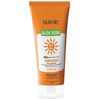 Aloevera SPF60+ Sunscreen Skin Lightening Dr.Rashel Cream - 100ml Aloevera SPF60+ Sunscreen Skin Lightening Dr.Rashel Cream - 100ml