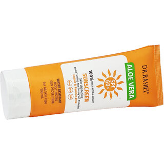 Sunscreen SPF60+ Aloevera Skin Lightening Dr.Rashel Cream - 100ml Sunscreen SPF60+ Aloevera Skin Lightening Dr.Rashel Cream - 100ml