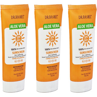 Dr.Rashel SPF60+ Sunscreen Cream - Pack Of 3 (100ml) Dr.Rashel SPF60+ Sunscreen Cream - Pack Of 3 (100ml)