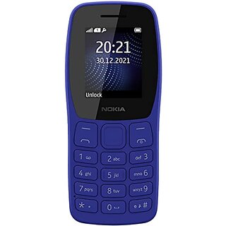                       Nokia 105 classic ( Single Sim, 1.77 Inch Display, 2000 mAh Battery, Blue)                                              