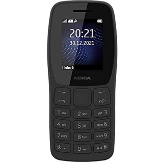                       Nokia 105 classic ( Single Sim, 1.77 Inch Display, 800 mAh Battery, Charcoal)                                              