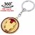 Luxurious Metal Rotating 360 Spinning Keychain (Gold Ironman)