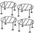 IRON FLOWER POT STAND SET OF 4