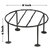 IRON FLOWER POT STAND SET OF 4