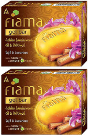 Fiama Gel Bar Golden Sandalwood Oil And Patchouli 125gm Pack Of 2