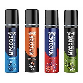 Mycode Celebration Fragrance (Flirtysexyboykissmecrazygirl) Pack Of 4 Mycode Celebration Fragrance (Flirtysexyboykissmecrazygirl) Pack Of 4