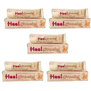                       Heel Cracks (Each 25G) For Healing And Soothing Of Cracked Heels (Pack Of 5)                                              