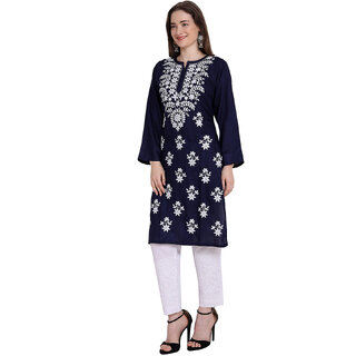                       Lucknowi Rayon Cotton Kurta                                              