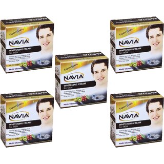                       Navia Men Whitening Cream - 28g (Pack Of 5)                                              
