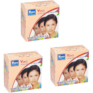                       Yoko Acne Melasma Herbal Cream - 4g (Pack Of 3)                                              