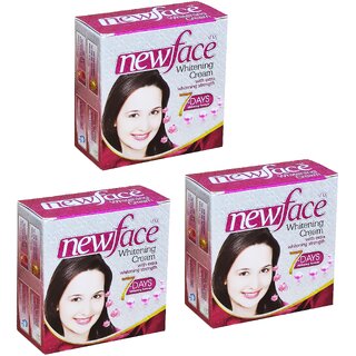                       New Face Whitening Cream - 28g (Pack Of 3)                                              