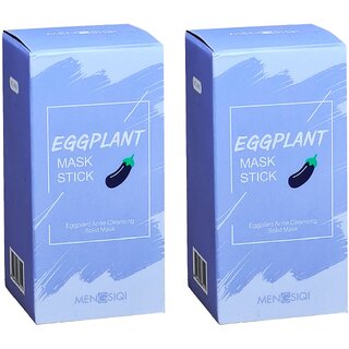 Eggplant Acne Cleansing Solid Mask Stick - 40g (Pack Of 2) Eggplant Acne Cleansing Solid Mask Stick - 40g (Pack Of 2)