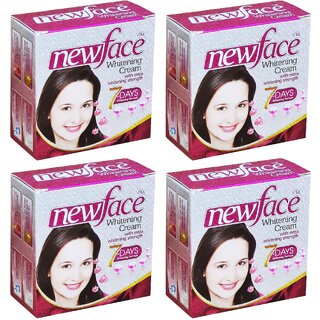                       New Face Whitening Cream - 28g (Pack Of 4)                                              