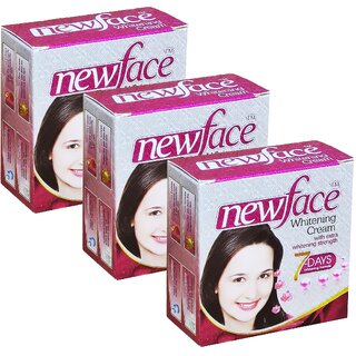 NewFace Whitening Cream - Pack Of 3 (28g) NewFace Whitening Cream - Pack Of 3 (28g)