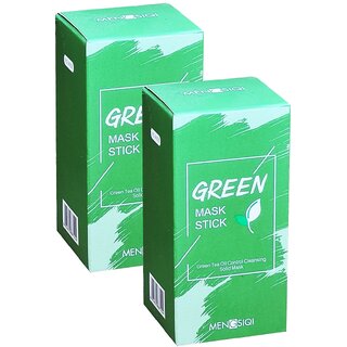                       Green Tea Oil Control Solid Mask Stick - Pack Of 2 (40g)                                              