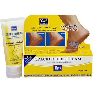 Yoko Cracked Heel Moisturize & Smoothen Cream - 50g Yoko Cracked Heel Moisturize & Smoothen Cream - 50g