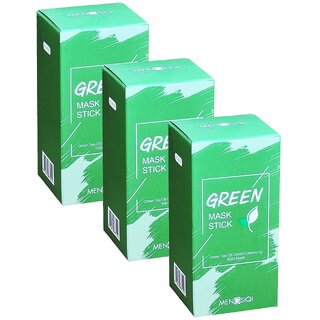 Green Tea Oil Control Solid Mask Stick - Pack Of 3 (40g) Green Tea Oil Control Solid Mask Stick - Pack Of 3 (40g)