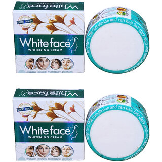                       White Face Whitening Cream For Men & Women - 28g (Pack Of 2)                                              