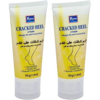 Yoko Cracked, Rough & Dry Heel Cream - Pack Of 2 (50g) Yoko Cracked, Rough & Dry Heel Cream - Pack Of 2 (50g)