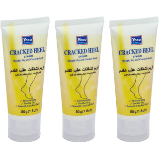 Yoko Cracked, Rough & Dry Heel Cream - Pack Of 3 (50g) Yoko Cracked, Rough & Dry Heel Cream - Pack Of 3 (50g)