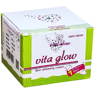                       Vita Glow Whitening  Fairness Night Cream for All Skin - 30g                                              