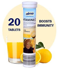 Alma Expertly Crafted in Europe ALMA Effervescent Vitamin C Tablets for Optimal Health