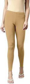 SHE PURE LUXURY WEAR Ankle Length  Ethnic Wear Legging  (Beige, Solid)