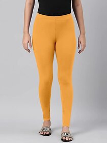 SHE PURE LUXURY WEAR Ankle Length  Ethnic Wear Legging  (Yellow, Solid)