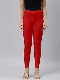 SHE PURE LUXURY WEAR Ankle Length  Ethnic Wear Legging  (Red, Solid)