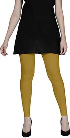 SHE PURE LUXURY WEAR Ankle Length  Ethnic Wear Legging  (Gold, Solid)