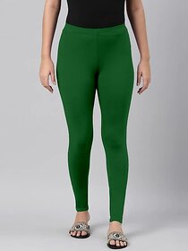 SHE PURE LUXURY WEAR Ankle Length  Ethnic Wear Legging  (Dark Green, Solid)