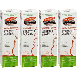                       Palmers Stretch Marks Massage Cream - 125gm (Pack Of 4)                                              