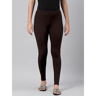                       SHE PURE LUXURY WEAR Ankle Length  Ethnic Wear Legging  (Brown, Solid)                                              