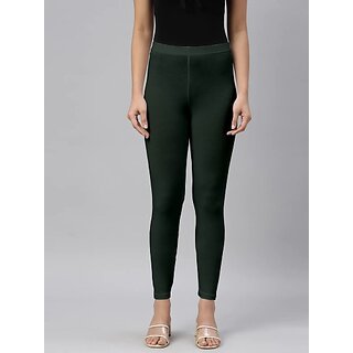                       SHE PURE LUXURY WEAR Ankle Length  Ethnic Wear Legging  (Dark Green, Solid)                                              