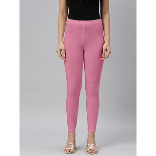                       SHE PURE LUXURY WEAR Ankle Length  Ethnic Wear Legging  (Pink, Solid)                                              