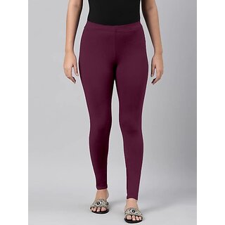                       SHE PURE LUXURY WEAR Ankle Length  Ethnic Wear Legging  (Maroon, Solid)                                              