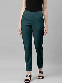 SHE PURE LUXURY WEAR Women Regular Fit Multicolor Pure Cotton Trousers