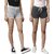 SHE PURE LUXURY WEAR Pack of 2 Solid Women Dark Grey, Grey Hotpants