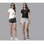 SHE PURE LUXURY WEAR Pack of 2 Solid Women Dark Grey, Grey Hotpants