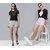 SHE PURE LUXURY WEAR Pack of 2 Solid Women Grey, Purple Hotpants