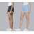 SHE PURE LUXURY WEAR Pack of 2 Solid Women Dark Grey, Blue Hotpants