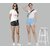 SHE PURE LUXURY WEAR Pack of 2 Solid Women Dark Grey, Blue Hotpants