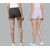 SHE PURE LUXURY WEAR Pack of 2 Solid Women Dark Grey, Purple Hotpants