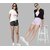 SHE PURE LUXURY WEAR Pack of 2 Solid Women Dark Grey, Purple Hotpants